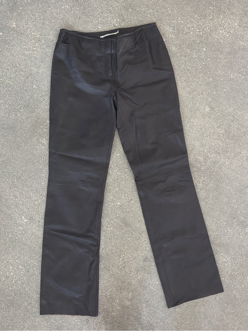 Max Studio Dark Brown Genuine Leather Pant